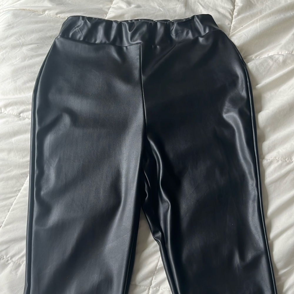 Matte Faux Leather Pants